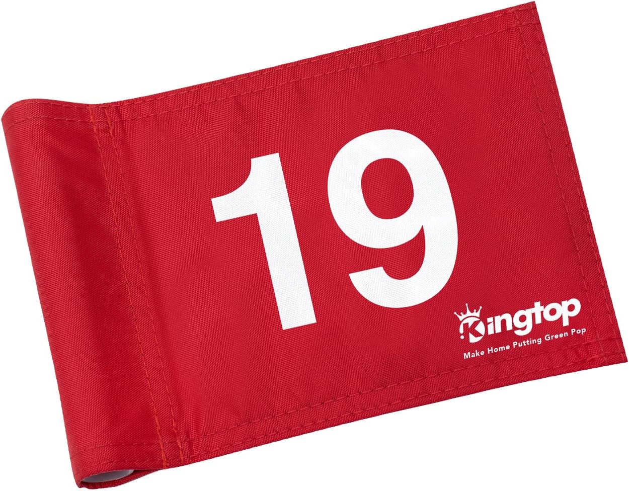 19th Hole Mini Golf Flag, 6 x 8 in, Classic Red