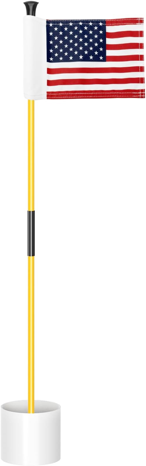 3 ft Golf Flagstick Set with USA Flag and Hole Cup, 1 Pack