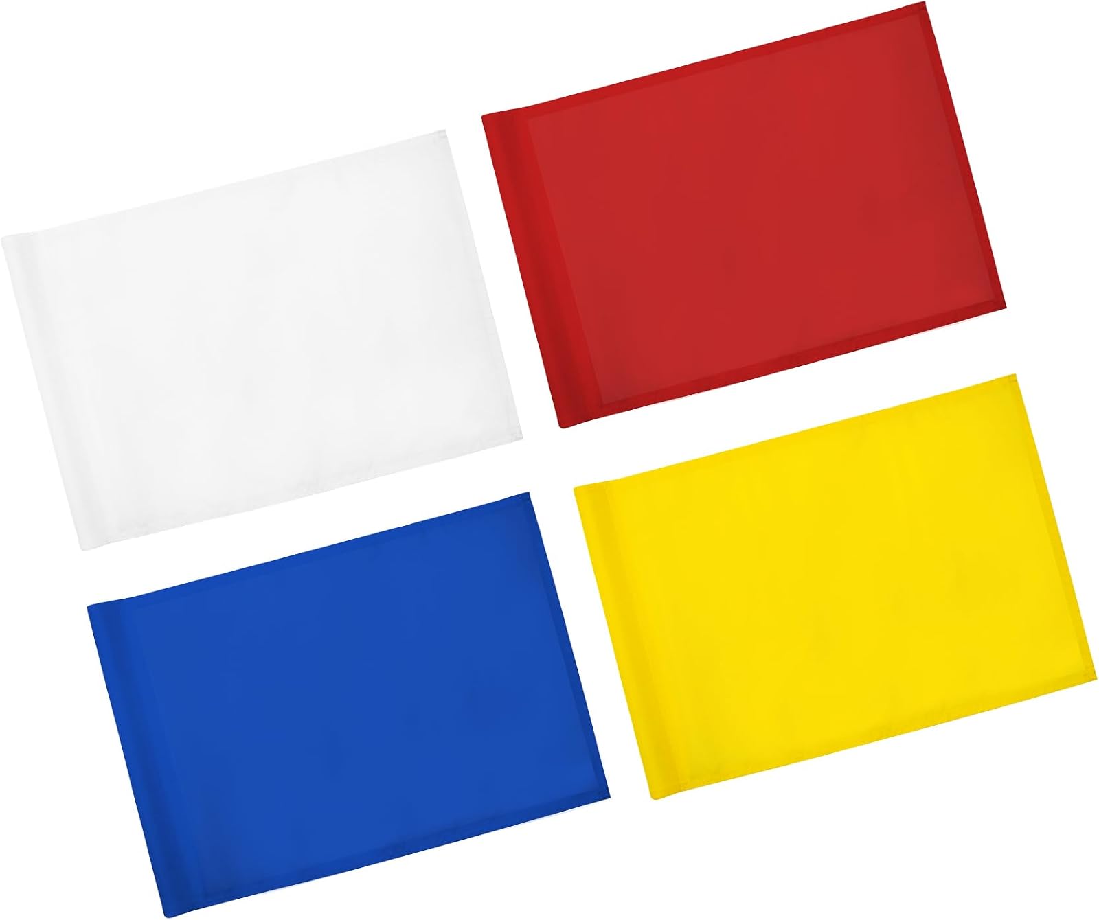 Golf Flag 20x14 Inch - Mixed Color, 4 Pack
