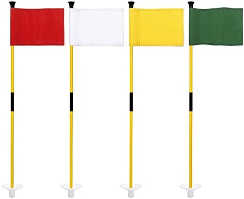 Golf Flagstick Mini, 3 Feet Flagpole 2-Section Design, Golf Pin Flags Set
