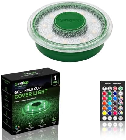 LED Golf Hole Cup Cover Light for Backyard Putting Green, 1 Pack