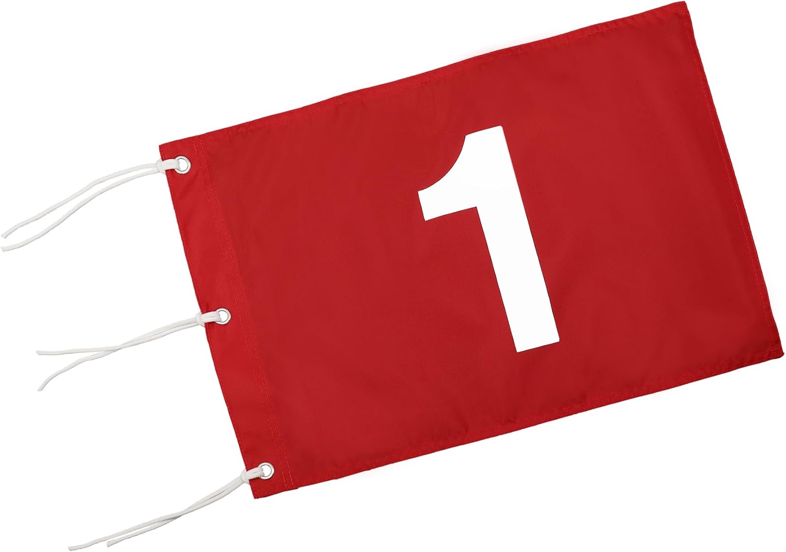 Number 1 Golf Flag, 14 x 20 in, Red, Grommets