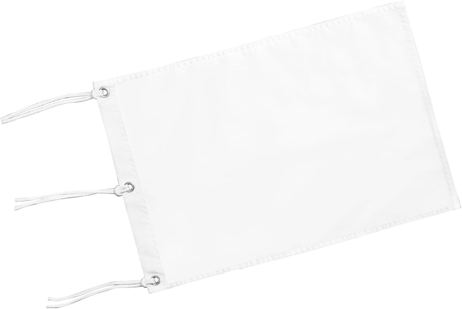 Solid Golf Flag, 14 x 20 in, White, Grommets, 1 Pack